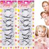 16 Pcs 20mm Hair Ties Hair Accessories for Girls Galactic Hair Ties with Balls Bubble Twinbead Ponytail Holders (Silver) view 1
