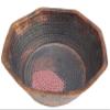 Portable Rustic Octagonal Copper Foot Massage Pedicure Bowl view 1