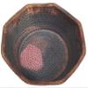 Portable Rustic Octagonal Copper Foot Massage Pedicure Bowl view 4
