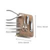 1 Set Nail Set Nail Clippers Kit Stainless Steel Manicure Kit Stainless Steel Clipper Professional Manicure Tools Art Tool Scissors Grooming Kit view 3