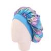 4 Pieces Kids Laser Bonnet Night Sleep Cap for Children Satin Wide-Brimmed Elastic Turban Chemo Hat Girl Boy Hair Care view 3