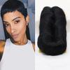 Black Human Hair 27 Piece Quick Weave Bump Hair with Free Closure,Short Hair Pieces For Black Women (1B) view 3