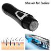ELEKING with USB Rechargeable Female Eyebrow and Facial Hair Remover, 4 in 1 Eyebrow Razor and Painless Hair Removerk.Suitable for Female and Male Facial Hair Removal view 2