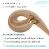 SEGO Nano Tip Hair Extensions Human Hair Balayage Nano Ring Beads Pre-bonded Seamless Highlight Extensions for Women 1g/strand 50g/pack -20 Inch -18P613 Ash Blonde&Bleach Blonde view 4