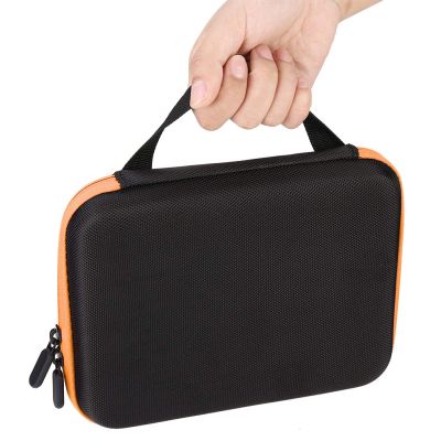 OUKENS Essential Oil Carrying Case, 1-3ml 63 Slots Hard EVA Shell Essential Oils Storage Organizer Bag with Foam Insert and Carrying Handle (Orange)