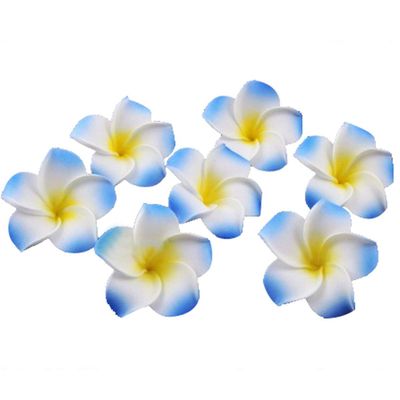 100pcs Plumeria Flower Hawaiian Foam Flowers Clip Hawaiian Flowers Decorations Hair Jewels for Women Girl Hair Clips Hair Decorations Hair Claw Clips for Women Props Touch Miss