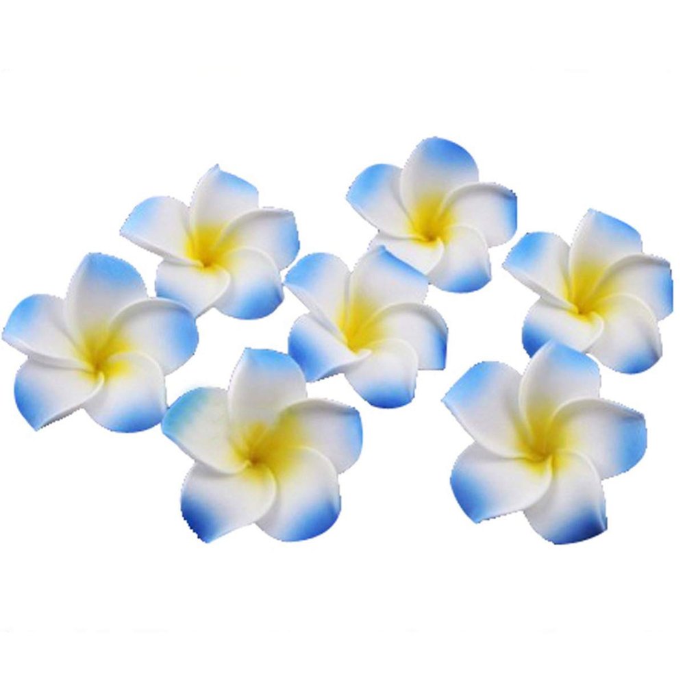 100pcs Plumeria Flower Hawaiian Foam Flowers Clip Hawaiian Flowers Decorations Hair Jewels for Women Girl Hair Clips Hair Decorations Hair Claw Clips for Women Props Touch Miss