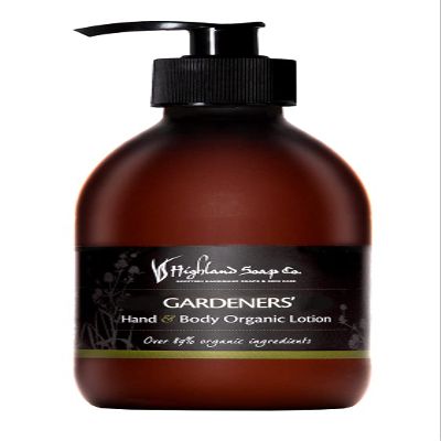The Highland Soap Company, Hand & Body Organic Lotion, Gardeners, 10 Fl Oz (Pack of 1)
