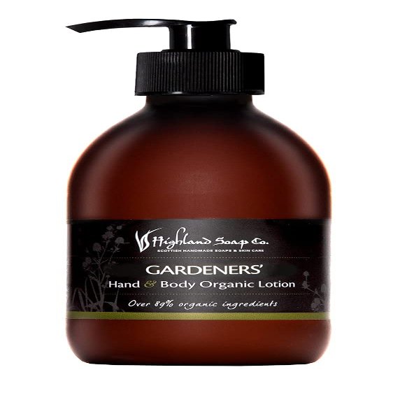 The Highland Soap Company, Hand & Body Organic Lotion, Gardeners, 10 Fl Oz (Pack of 1)