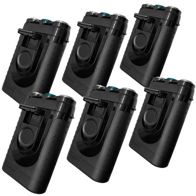 Tacshaver by Bell+Howell Moustache and Beard Rotary Shaver with Pop-up Trimmer for Sharper Moustache and Sideburn Edges Seen On TV Deluxe Set of 6 Rechargeable