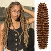 AU-THEN-TIC Water Wave Crochet Braids Hair, 22 Inch, 6 Packs, Synthetic Extensions for Passion Twists, Butterfly Locs, and Bohemian Styles, (27, Honey Blonde) view 1