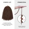AU-THEN-TIC Water Wave Crochet Braids Hair, 22 Inch, 6 Packs, Synthetic Extensions for Passion Twists, Butterfly Locs, and Bohemian Styles, (27, Honey Blonde) view 3
