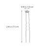 18pcs Rhinestone U-clip U Shaped Hair Pin U Shape Hairpin Bridal pin Bridal Stick U Shaped Sticks Rhinestone pin Women pin Accessory view 2