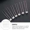18pcs Rhinestone U-clip U Shaped Hair Pin U Shape Hairpin Bridal pin Bridal Stick U Shaped Sticks Rhinestone pin Women pin Accessory view 3