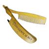 Trixie & Milo Fancy Beard Comb - Beard Comb, Mustache Combs for Men, Beard Comb for Men, Metal Comb, Small Comb, Beard Straightener Comb, Mustache Gifts for Men, Mustache Gift, Beard Gift view 1