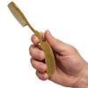Trixie & Milo Fancy Beard Comb - Beard Comb, Mustache Combs for Men, Beard Comb for Men, Metal Comb, Small Comb, Beard Straightener Comb, Mustache Gifts for Men, Mustache Gift, Beard Gift view 2
