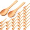 36 Pieces Small Wooden Spoons Wooden Makeup Spatulas Cosmetic Spoons Mini Nature Beauty Scoop for Women Girls Mixing Makeup, Facial Cosmetic, Skin Care view 1
