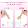 36 Pieces Small Wooden Spoons Wooden Makeup Spatulas Cosmetic Spoons Mini Nature Beauty Scoop for Women Girls Mixing Makeup, Facial Cosmetic, Skin Care view 2
