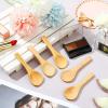 36 Pieces Small Wooden Spoons Wooden Makeup Spatulas Cosmetic Spoons Mini Nature Beauty Scoop for Women Girls Mixing Makeup, Facial Cosmetic, Skin Care view 4