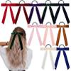 10PCS Bow Hair Tie Velvet Hair Ribbon Elastics Hair Scrunchies Long Ponytail Holder Hair Bow Bands Rope Accessories for Women Girls view 1