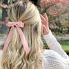 10PCS Bow Hair Tie Velvet Hair Ribbon Elastics Hair Scrunchies Long Ponytail Holder Hair Bow Bands Rope Accessories for Women Girls view 2