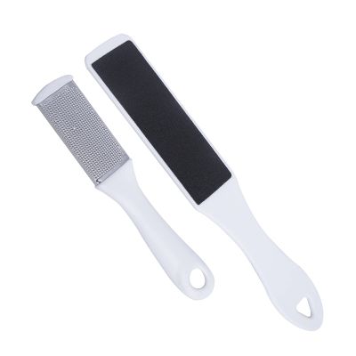 2 Pcs Foot File Professional Set for Feet Callus Remover, Stainless Steel Foot Scrubber Pedicure Rasp Dry Cracked Skin Remover Pedicure Tools for Smooth Foot