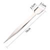 2 Pieces Stainless Steel Tweezers with Shovel Stainless Steel Handy Tweezer with Shovel Diamond Gem Tweezers Jewelry Tweezers with Scoop Gems Pick Up Beads Tools for Beads Gems Diamond view 3