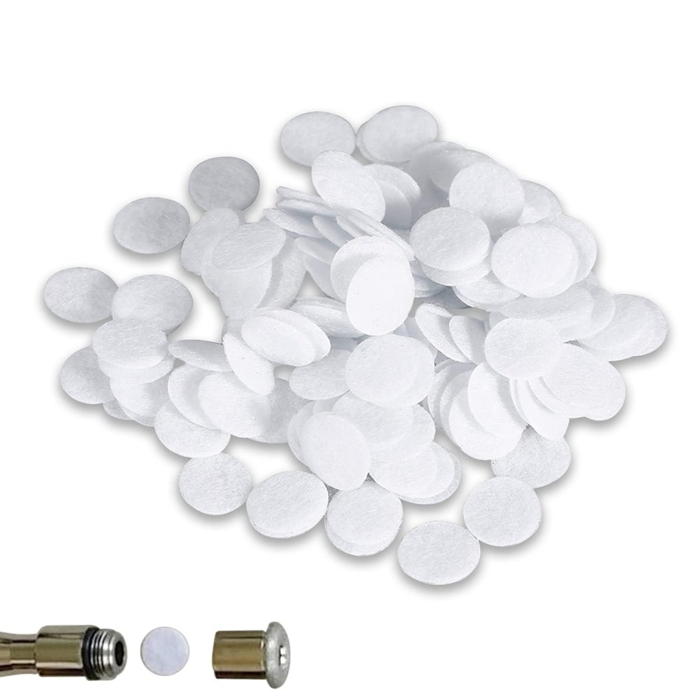 100PCS Microdermabrasion Cotton Filters Replacement Filters, 7 Sizes Round Filtering Pads Dermabrasion Filters for Blackhead Removal Beauty Machine(10mm)