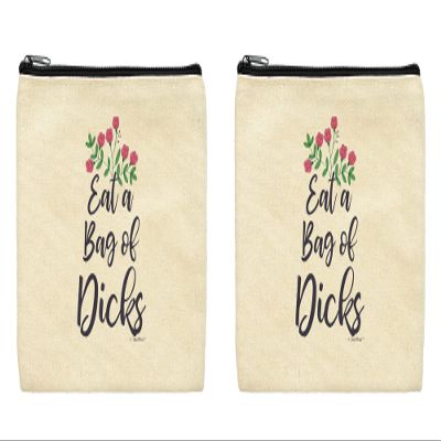 ThisWear Bachelorette Party Favors For Women Eat A Bag Of Dicks 2-Pack Cosmetic Accessory Bags