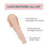 Kimchi Chic Beauty Puff Puff Pass Set and Bake Setting Powder for Makeup, Extra Fluffy Loose Face Powder Poof, Soft Natural Face Makeup for Uneven Skin Tone, 03 Translucent view 4