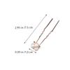 Beaupretty Unique Bridal Hairpin 18pcs Pearl Rhinestone U-shaped Hair Clips Wedding Accessories view 3