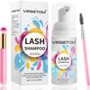 Vemofoper Lash Shampoo for Lash Extensions, Eyelash Extension Cleanser 60ml + Rinse Bottle + Brushes, Lash Bath for Eyelash Extensions, Lash Cleaner, Paraben & Sulfate Free, Salon and Home Use view 1