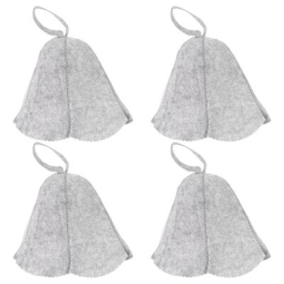 4pcs Absorbent Felt Shower Cap Women Bath Robe Spa Hat Hair Accessory for Women Mens Spa Robe Sauna Cap Lady Salon Hat Bath House Hat Mens Hats Swimming Cap Miss Washable