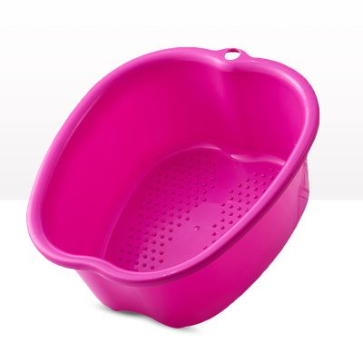 AMOBON Foot Soaking Bath Basin: Plastic Foot Spa Basin for Soaking Feet - Foot Soaking Tub with Massage Dots - Roomy Foot Soak Bucket for Water Spa and Foot Massage (Purple)