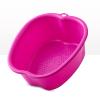 AMOBON Foot Soaking Bath Basin: Plastic Foot Spa Basin for Soaking Feet - Foot Soaking Tub with Massage Dots - Roomy Foot Soak Bucket for Water Spa and Foot Massage (Purple) view 1