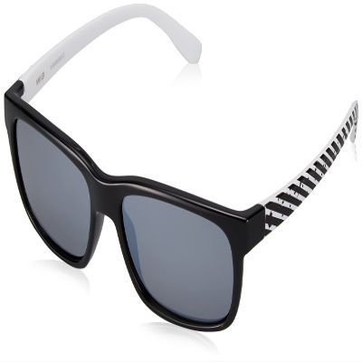 Wig Gloss Black Op Art / Platinum Mirror