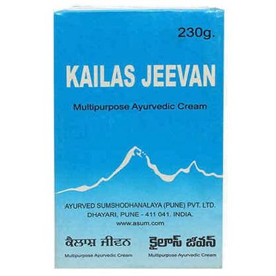 ANGIEHAIE Kailas Jeevan 230 Gram Large Saver Pack | Multipurpose Herbal Ayurvedic Cream | Minor Bruises | Cuts | Prickly Heat | Cracked Heels