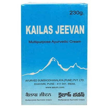 ANGIEHAIE Kailas Jeevan 230 Gram Large Saver Pack | Multipurpose Herbal Ayurvedic Cream | Minor Bruises | Cuts | Prickly Heat | Cracked Heels