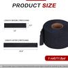 100Counts Black Disposable Barber Neck Paper Strips Professional Stretchy Paper Neck Band Hairdressing Tool for Salon Hair Washing Cutting Shaving Styling Coloring view 2