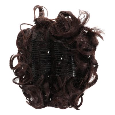 Beaupretty Gorgeous Curly Wig Hair Accessory for Cosplay and Daily Wear Stylish Updo Bun Natural Looking Synthetic Hair for Parties Celebrations and Events