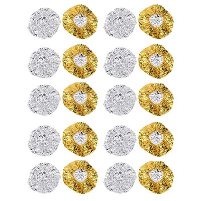 20pcs Aluminum Foil Shower Cap Miss Perm Modeling
