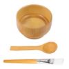 3pcs Facial Care Tools Skin Care Mixing Bowl Face Mask Bowl Facial Mask Mixing Bowl Bamboo Mask Bowl Brush Face Mask Mixing Tool Diy Facemask Mixing Tool Mask Beauty Tool view 1