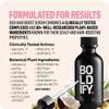 BOLDIFY Hair Growth Serum - 2 oz, 30 Natural Boosters + 4 Clinically Proven Peptides, Lightweight Non-Greasy Scalp Treatment for Thicker, Fuller Hair for Women & Men view 3