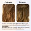 SARLA Ombre Invisible Wire Hair Extensions with 3 Clips Long Synthetic Wavy Curly Hairpiece Adjustable Transparent Headband for Women 22 Inch Brown to Golden view 2