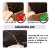 SARLA Invisible Wire Hair Extensions with 3 Clips Long Synthetic Wavy Curly Hairpiece Adjustable Transparent Headband for Women 22 Inch Ash Medium Brown/Ash Blonde Highlights view 4
