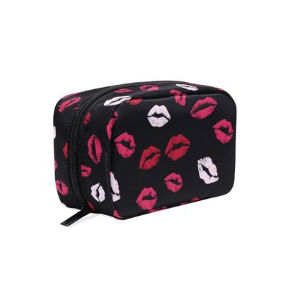 ALAZA Christmas Snowflakes Women's Cosmetic Bag Makeup Bag for Travel Cosmetic Pouch Brush Bag