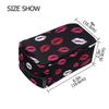 ALAZA Christmas Snowflakes Women's Cosmetic Bag Makeup Bag for Travel Cosmetic Pouch Brush Bag view 3
