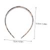 Uonlytech 1Pc Acetate Tortoise Shell Headband, Shower Thin Headband, Non- slip Leopard- Print Cellulose with Teeth, Hair accessories, for Girl & Women (Brown) view 2