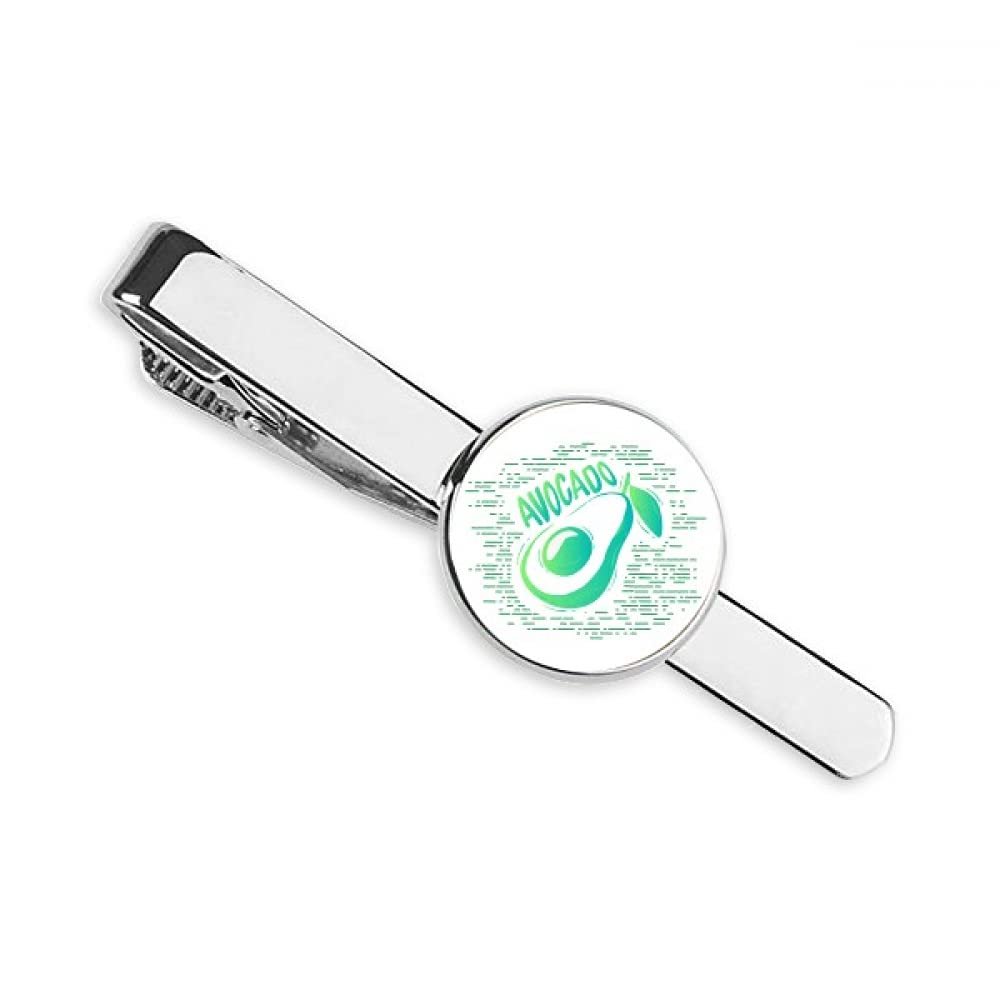 Avocado Cut Leaves Necktie Tie Clip Bar Gift Business Man