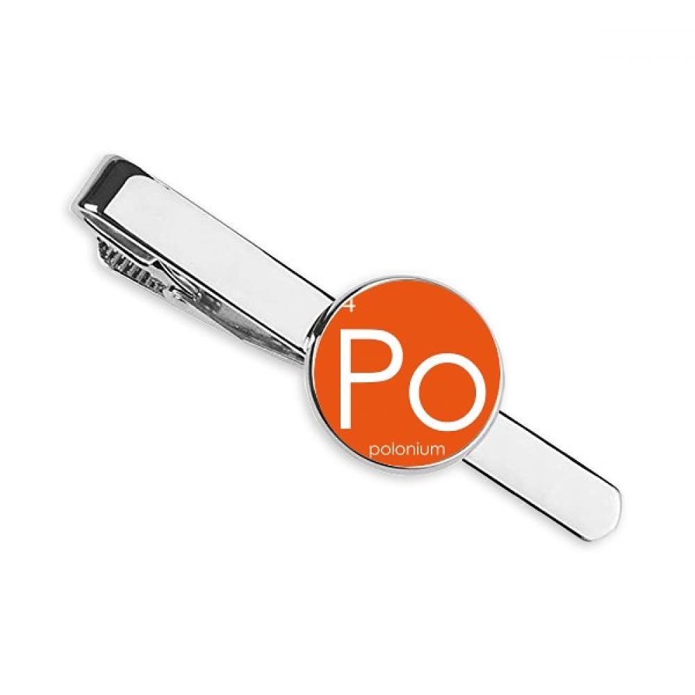 Chemistry Elements Period Table Semimetal Polonium Po Necktie Tie Clip Bar Gift Business Man